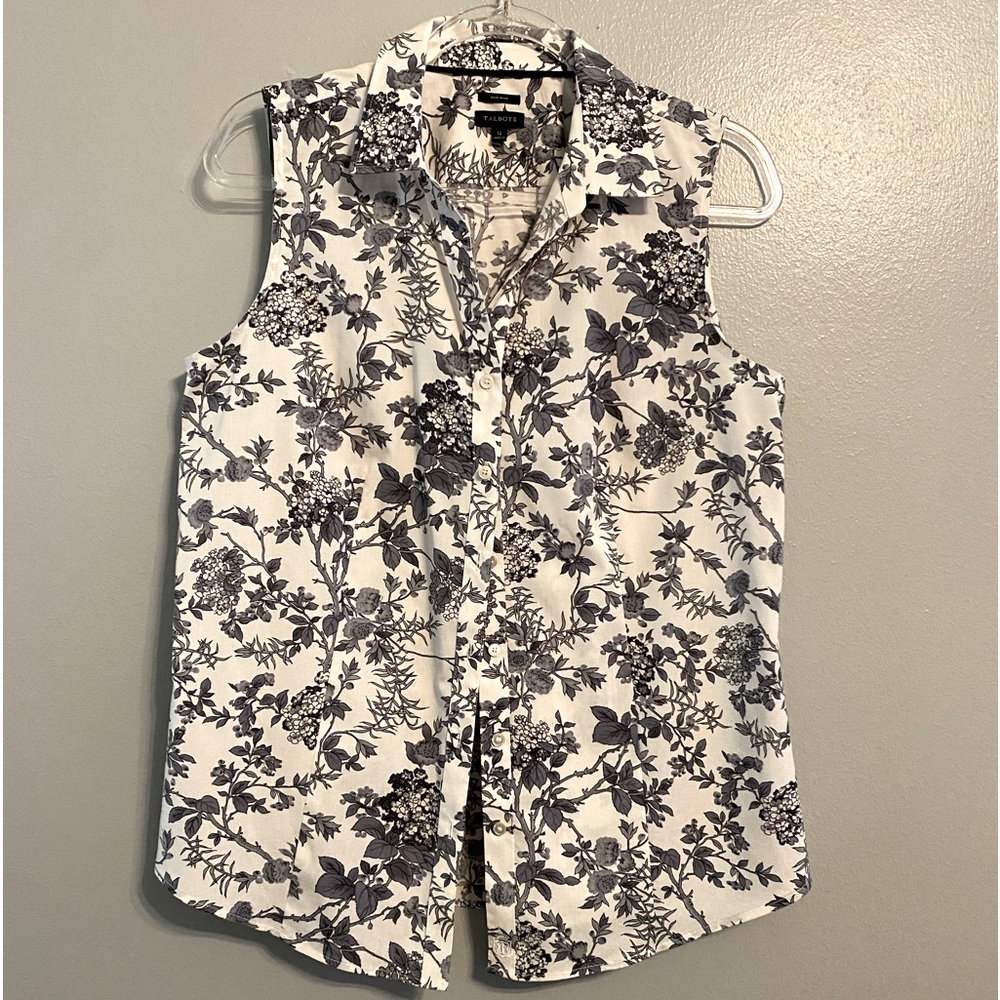 Talbot’s sleeveless button down